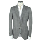 Emilio Romanelli Gray Wool Men's Blazer -   -  Emilio Romanelli.